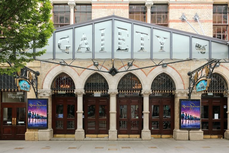 The Gaiety Theatre, Dublin. Photo by William Murphy, licensed under CC BY-SA 2.0 via Wikimedia Commons.